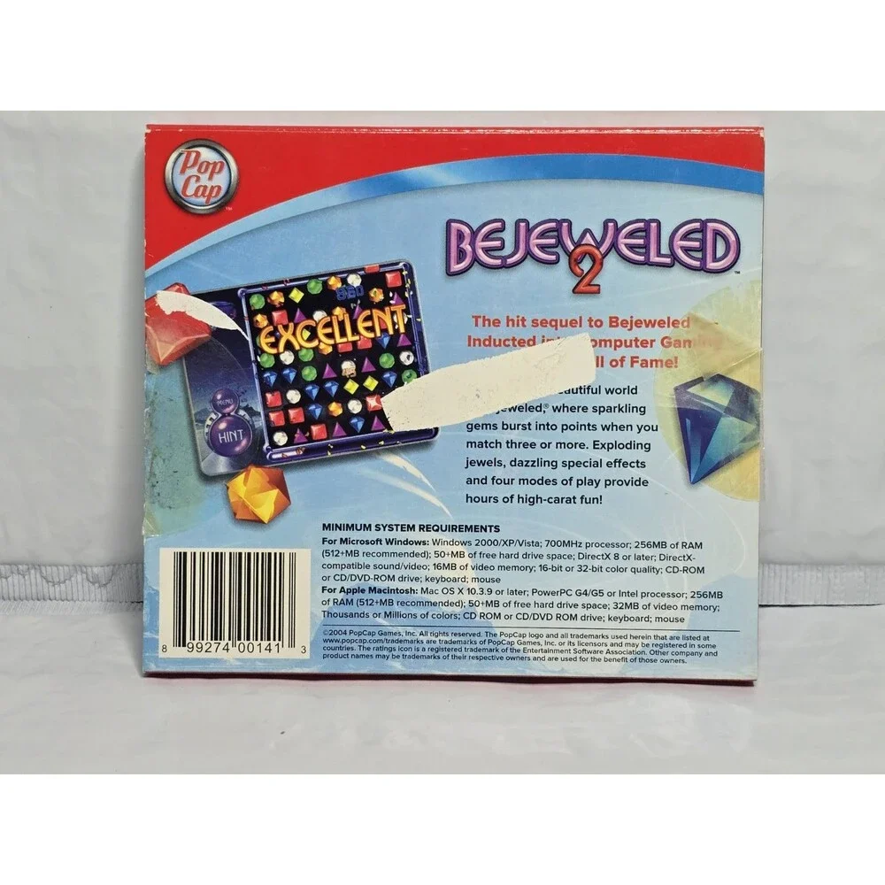 Bejeweled 2 (Windows/MAC/CD-ROM) Pop Cap Games